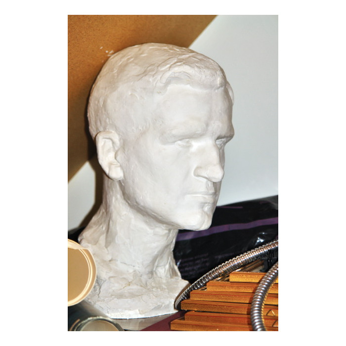 Buste de Théodore Schnider : modèle en plâtre