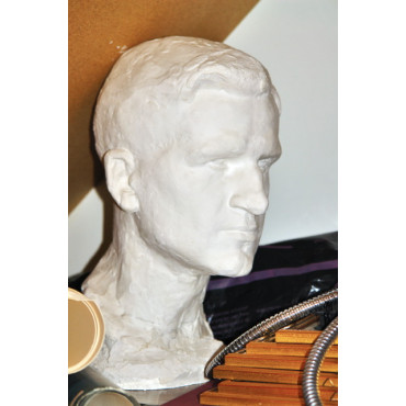 Buste de Théodore Schnider : modèle en plâtre
