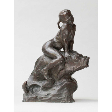 Esquisse de la Fontaine au poisson bronze