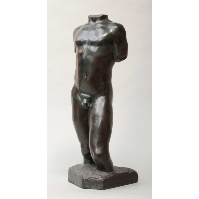 Torse de jeune athlète : bronze