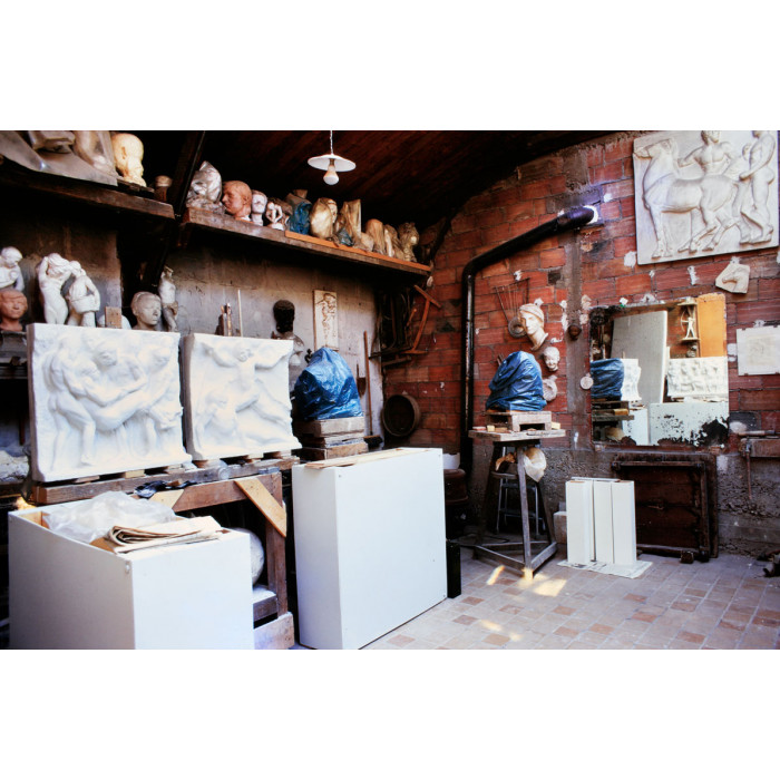 L'atelier de Stéphan Buxin en 1976