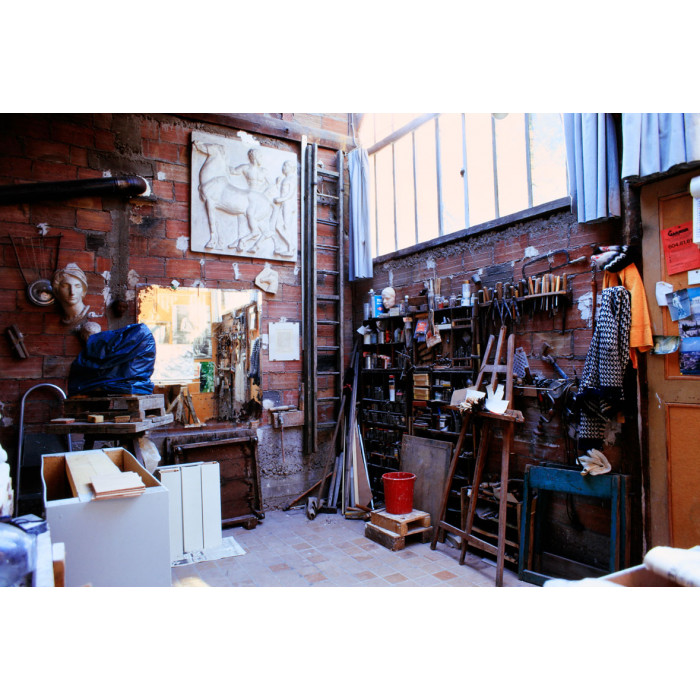 L'atelier de Stéphan Buxin en 1976