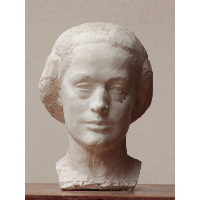 Buste de Madame Mouchel-Blaisot : modèle en plâtre