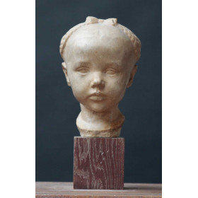 Buste de Jeannette à trois ans : plâtre