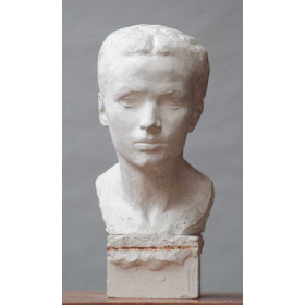 Buste de Monique : modèle en plâtre