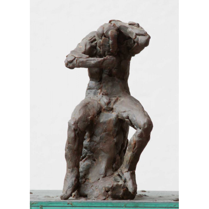 Lucile se coiffant esquisse