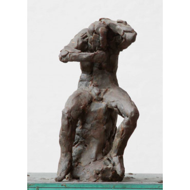 Lucile se coiffant esquisse