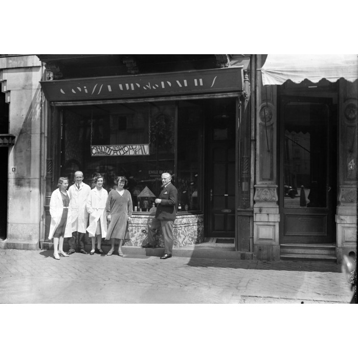 Le salon de coiffure des parents de Stéphan Buxin à Liège.