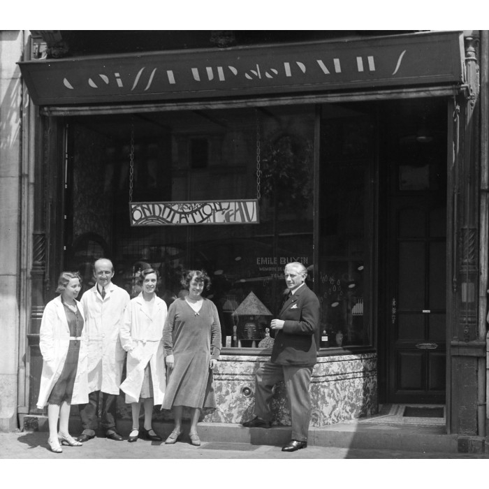 Le salon de coiffure des parents de Stéphan Buxin à Liège.