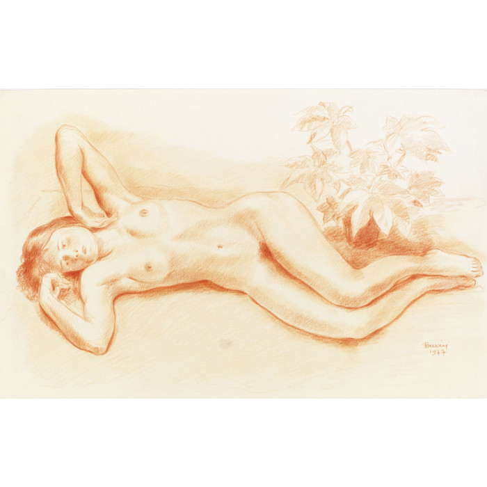 Femme nue alongée 710