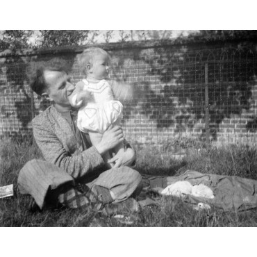 Stéphan Buxin et sa fille Jeannette à Chaumont-en-Vexin (Oise)