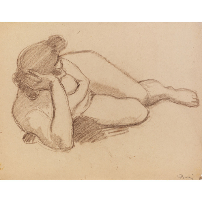 Femme nue couchée 700