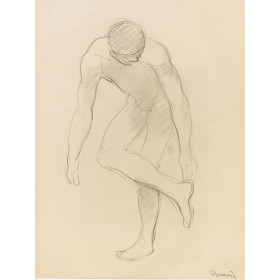 Dessin de Stephan Buxin. Homme nu de face 709