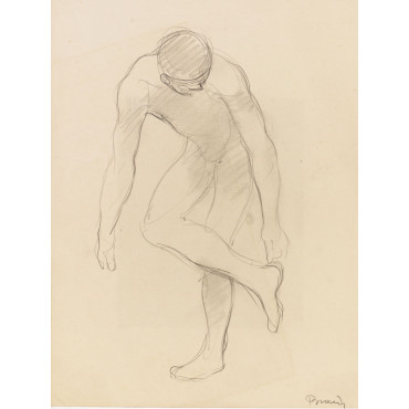 Dessin de Stephan Buxin. Homme nu de face 709