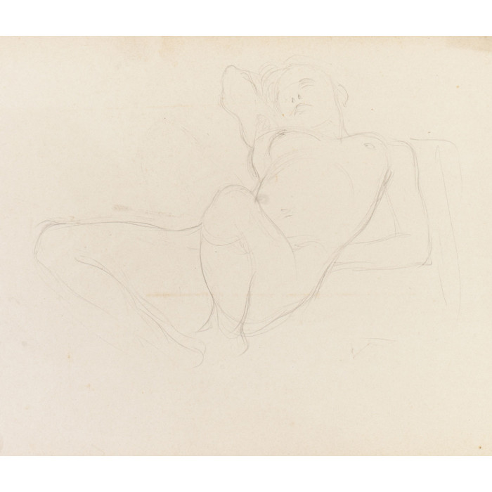 Femme nue sur le dos