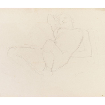 Femme nue sur le dos