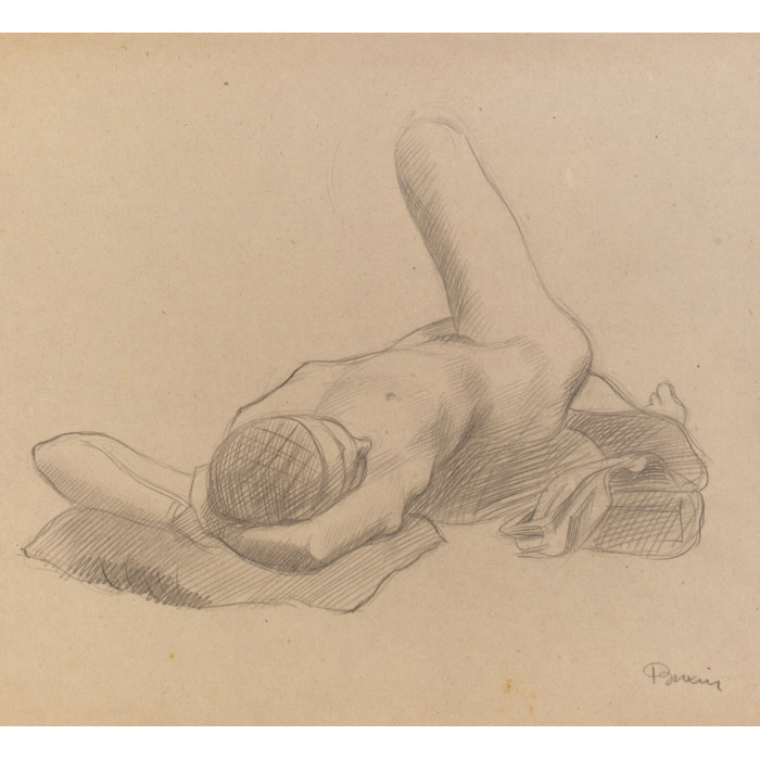 Femme nue sur le dos