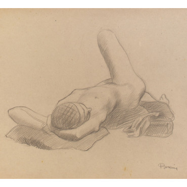 Femme nue sur le dos