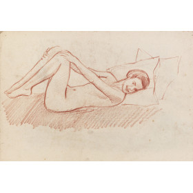 Femme nue sur le dos