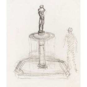 Croquis d'un projet de fontaine
