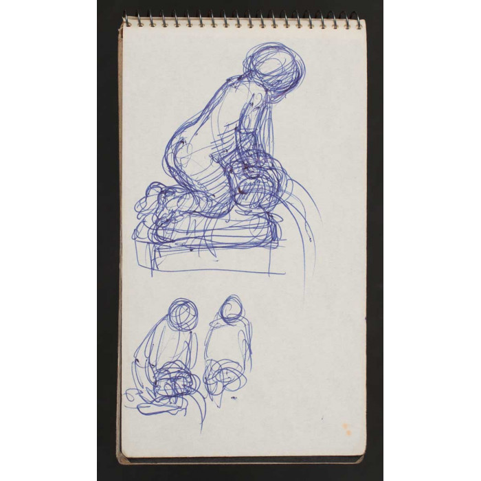 croquis d'étude de la fontaine au poisson 05