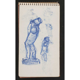 croquis d'étude de la fontaine au poisson 08