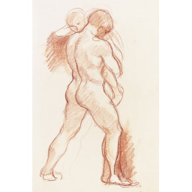 Sarcophage : Vallée de l'ombre de la mort : homme portant un enfant