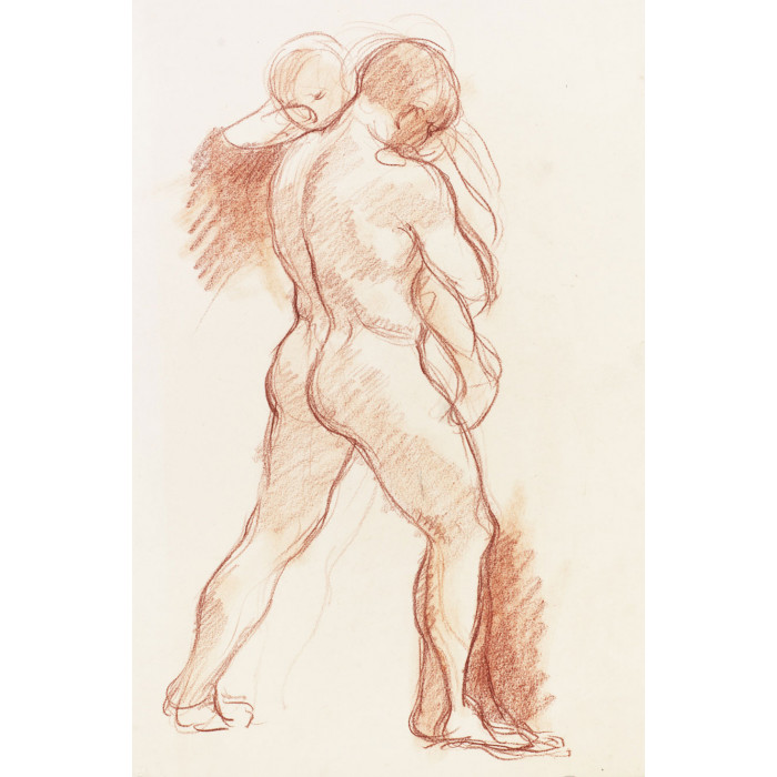 Sarcophage : Vallée de l'ombre de la mort : homme portant un enfant