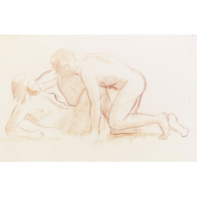 Sarcophage : Vallée de l'ombre de la mort : homme agressant une femme