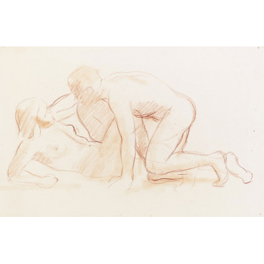 Sarcophage : Vallée de l'ombre de la mort : homme agressant une femme