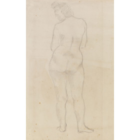 Femme nue debout de dos