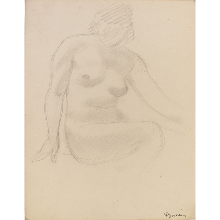 Femme nue assise