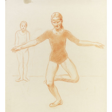 Adolescent fille dansant et adolescent fille danseuse debout