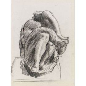 Femme drapée recroquevillée d'après une sculpture de MICHEL-ANGE