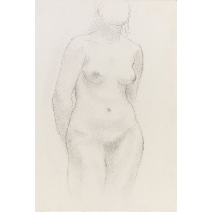 Femme nue debout de face