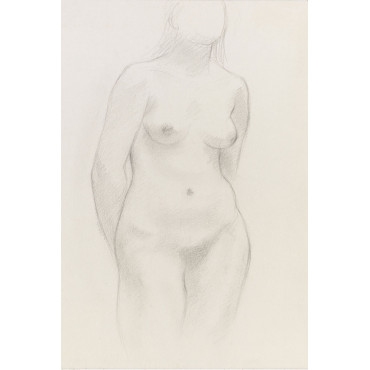 Femme nue debout de face