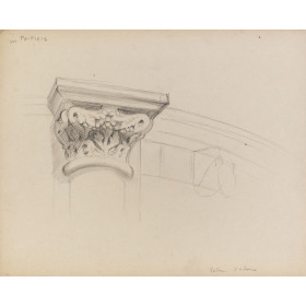 Etude d'un chapiteau à Saint-Hilaire