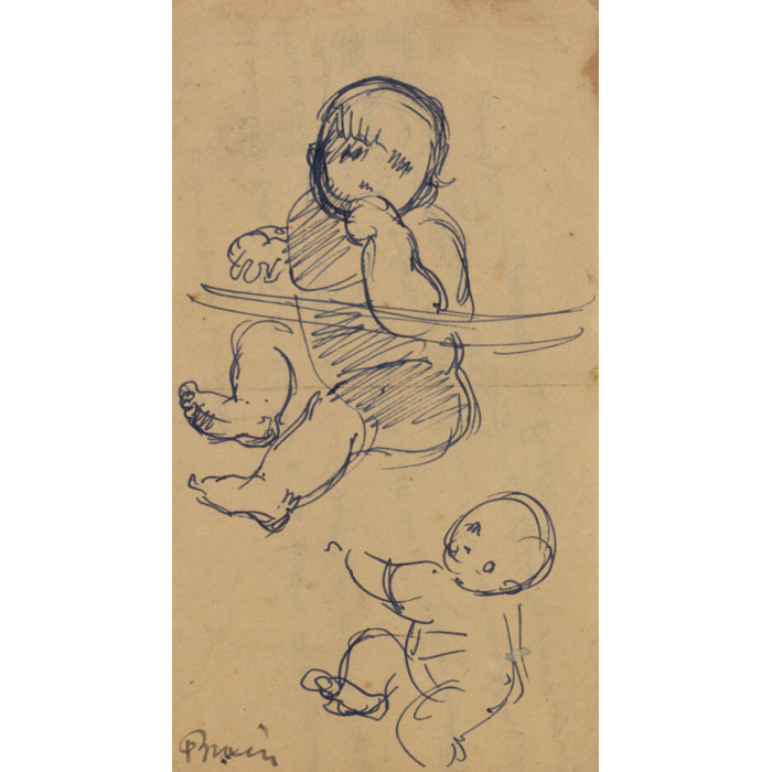 Deux esquisses enfants