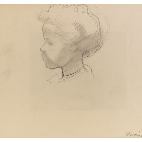 Portrait d'enfant de profil