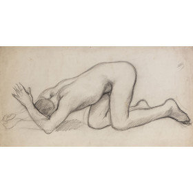 Sarcophage : Vallée de l'ombre de la mort : homme à terre de profil