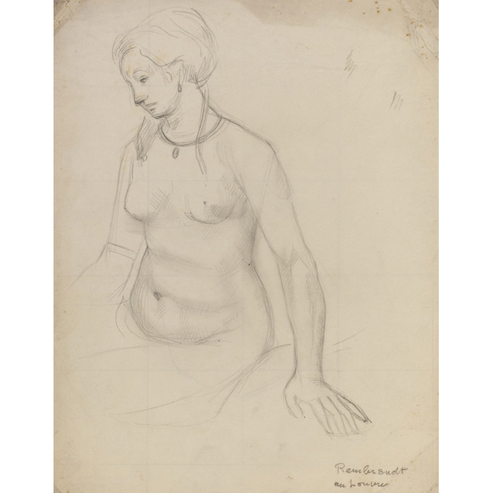 Copie d'après REMBRANT au LOUVRES