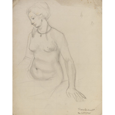 Copie d'après REMBRANT au LOUVRES