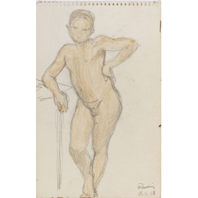 Portrait d'enfant garçon debout