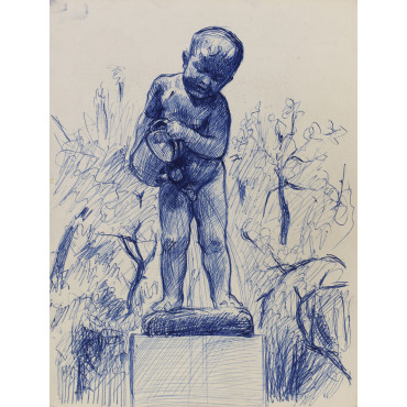 L'enfant à l'arrosoir ou Fontaine de Matignon