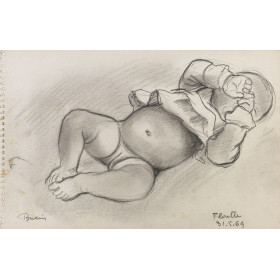 Portrait de bébé dormant