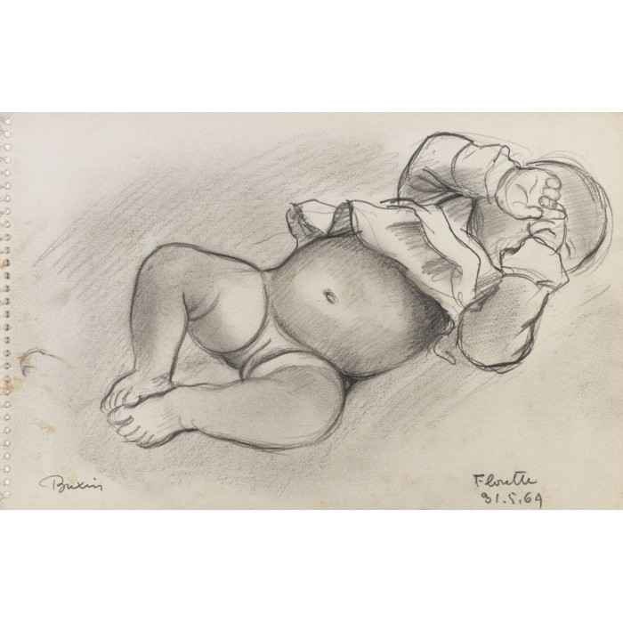 Portrait de bébé dormant