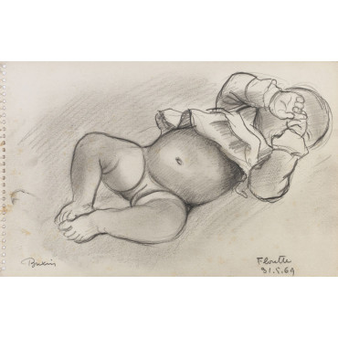 Portrait de bébé dormant