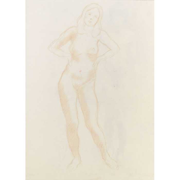Femme nue de face
