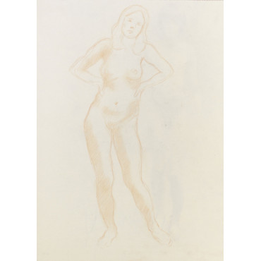 Femme nue de face