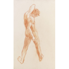 homme nu de dos se grattant